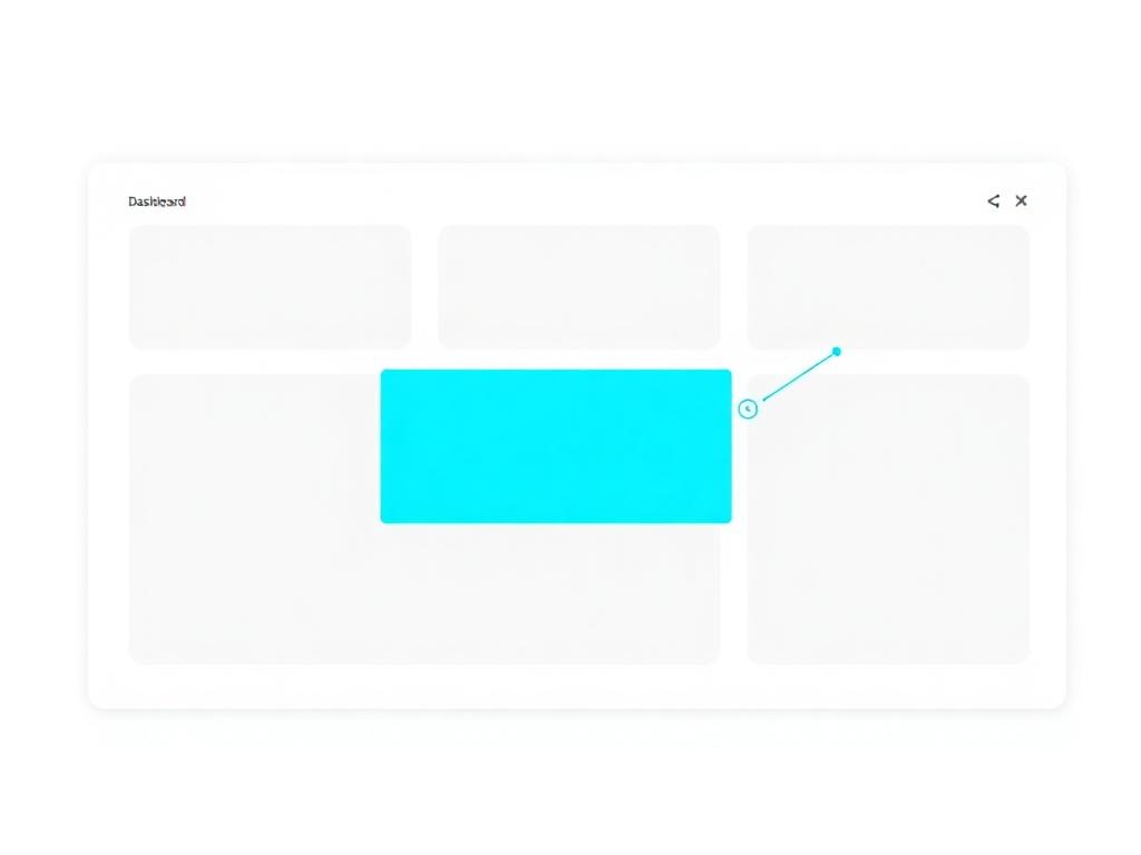 Annotated HighLevel dashboard screenshot with a highlighted panel and callout marker